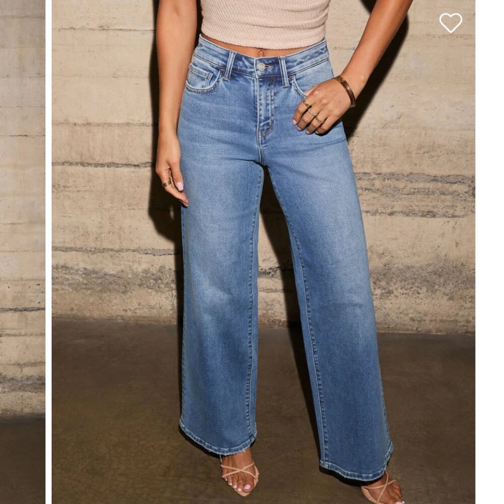 Vici Light Blue Flare & Wide Leg Jeans